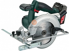 Аккумуляторная циркулярная пила Metabo KSA 18 LTX 5Ач