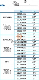 Ножи клуппа ручного Super-Ego 600 Set Professional 1"-1 1/4"-1 1/2"-2" NPT